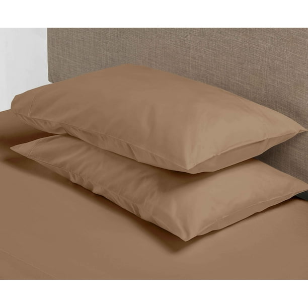 2 Pack 220 Thread Count 100% Cotton Ultra Soft Zippered Pillow Protectors 